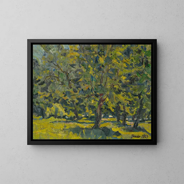 Im Park - Konstantin Bauer — gerahmtes Bild an der Wand