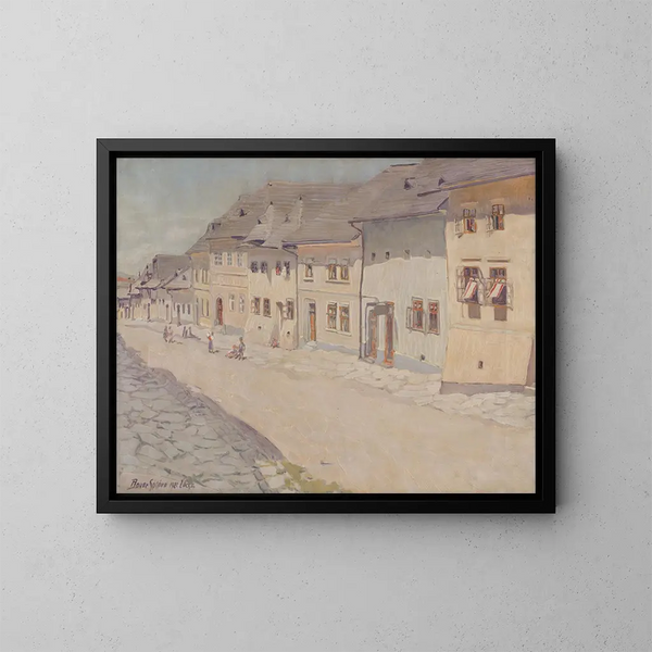 Ernte in Levoe - Konstantin Bauer — gerahmtes Bild an der Wand