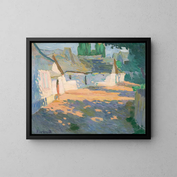 In den Dorfgarten am Morgen - Konstantin Korovin — gerahmtes Bild an der Wand