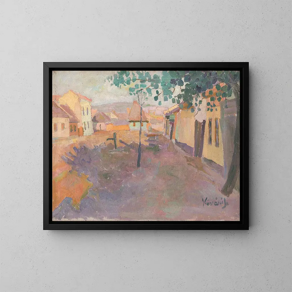 Rue courte à Košice - Konstantin Korovin — gerahmtes Bild an der Wand