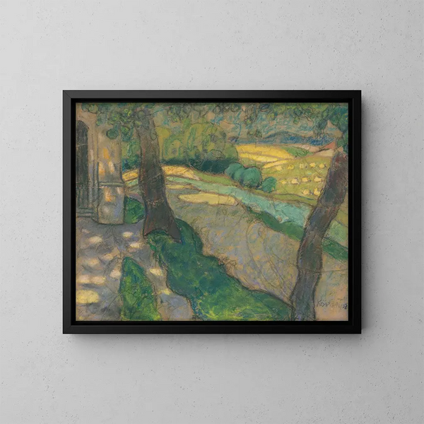 De la chaumière de Koick - Konstantin Korovin — gerahmtes Bild an der Wand