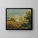 Landschaft mit Heuernte - Károly Markó — gerahmtes Bild an der Wand