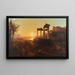 Landschaft mit Sonnenuntergang - Károly Markó — gerahmtes Bild an der Wand