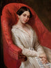 Portrait einer Dame in weißem Kleid - Ksawery Jan Kaniewski — Ansicht des Kunstwerks