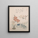 Pfingstrosen, ein Eimer und eine Eimerbox - Kubo Shunman — gerahmtes Bild an der Wand