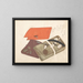 Taschenbuch - Kubo Shunman — gerahmtes Bild an der Wand