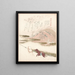Schneelandschaft - Kubo Shunman — gerahmtes Bild an der Wand