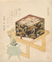 Stillleben aus der Serie The Three Tiered Box of Food - Kubo Shunman — Ansicht des Kunstwerks