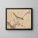 Fauvette sur une branche de prunier - Kubo Shunman — gerahmtes Bild an der Wand