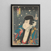 Schauspieler Ichikawa Kyōzō - Kunichika Toyohara — gerahmtes Bild an der Wand