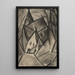 Z31 Dorfnacht - Kurt Schwitters — gerahmtes Bild an der Wand