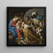 L'Adoration des Mages - Matthias Stom — gerahmtes Bild an der Wand