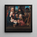 L'Adoration des Rois - Hugo van der Goes — gerahmtes Bild an der Wand