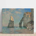 Reproduktion des Gemäldes L'Aiguille et la falaise d'Aval von Claude Monet