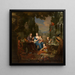 L'Artiste et sa Famille - Michiel Van Musscher — gerahmtes Bild an der Wand