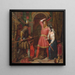 L'Assassinat d'Alboin, roi des Lombards - Charles Landseer — gerahmtes Bild an der Wand