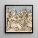 L'Enterrement du Christ - Kreis von Hans Holbein dem Älteren — gerahmtes Bild an der Wand