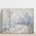 Reproduktion des Gemäldes L'Entrée de Giverny sous la Neige - Claude Monet