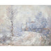 Reproduktion des Gemäldes L'Entrée de Giverny sous la Neige - Claude Monet