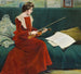 L'artiste Gerda Holm - Paul Fischer — Ansicht des Kunstwerks