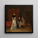 L'avertissement paternel - Charles van Beveren — gerahmtes Bild an der Wand