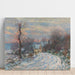 Reproduktion des Gemäldes L'entrée de Giverny en hiver - Claude Monet