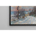Reproduktion des Gemäldes L'entrée de Giverny en hiver - Claude Monet
