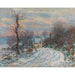 Reproduktion des Gemäldes L'entrée de Giverny en hiver - Claude Monet