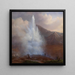 L'éruption du Grand Geyser en Islande en 1834 - Friedrich Theodore Kloss — gerahmtes Bild an der Wand