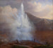 L'éruption du Grand Geyser en Islande en 1834 - Friedrich Theodore Kloss — Ansicht des Kunstwerks