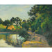 Reproduktion des Gemäldes L-Teich bei Sonnenuntergang, Montfoucault - Camille Pissarro