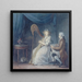 La Belle Harpiste - Jean-Baptiste Mallet — gerahmtes Bild an der Wand