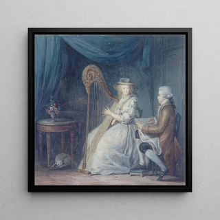 La Belle Harpiste - Jean-Baptiste Mallet