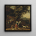 Die Jagd - Abraham Hondius — gerahmtes Bild an der Wand