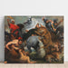 Reproduktion des Gemäldes Die Jagd auf Tiger, Löwen und Leoparden - Nachfolger von Peter Paul Rubens