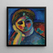 Die nachdenkliche Frau - Alexej von Jawlensky — gerahmtes Bild an der Wand