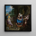 Die Flucht nach Ägypten - Alessandro Allori — gerahmtes Bild an der Wand