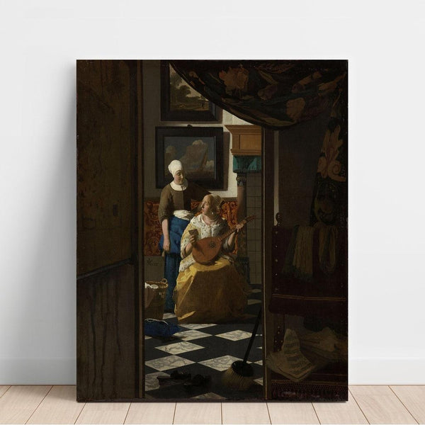 La Lettre d’amour - Johannes Vermeer | Reproduction Tableau Décoration murale affiche copie