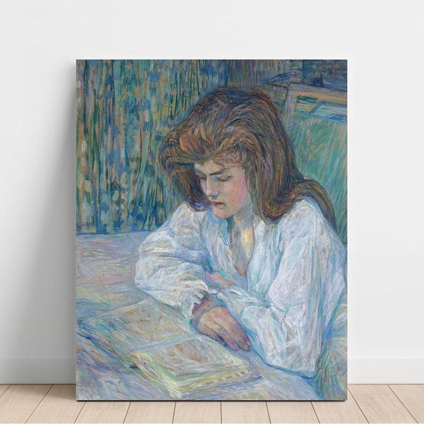 Reproduktion des Gemäldes Die Lesende - Henri de Toulouse-Lautrec