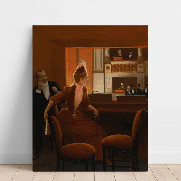 Reproduktion des Gemäldes La Loge - Jean Béraud