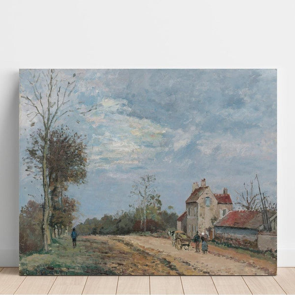 Reproduktion des Gemäldes La Maison de Monsieur Musy, Route de Marly, Louveciennes - Camille Pissarro