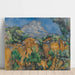 Reproduktion des Gemäldes Die Bergkette Saint Victoire - Paul Cézanne