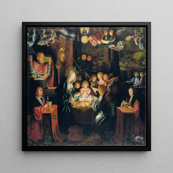 La Nativité avec les donateurs Pierre von Clapis et Béla Bonenberg - Barthel Bruyn l'Ancien