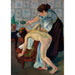 Reproduktion des Gemäldes La Petite Fille au Miroir - Suzanne Valadon