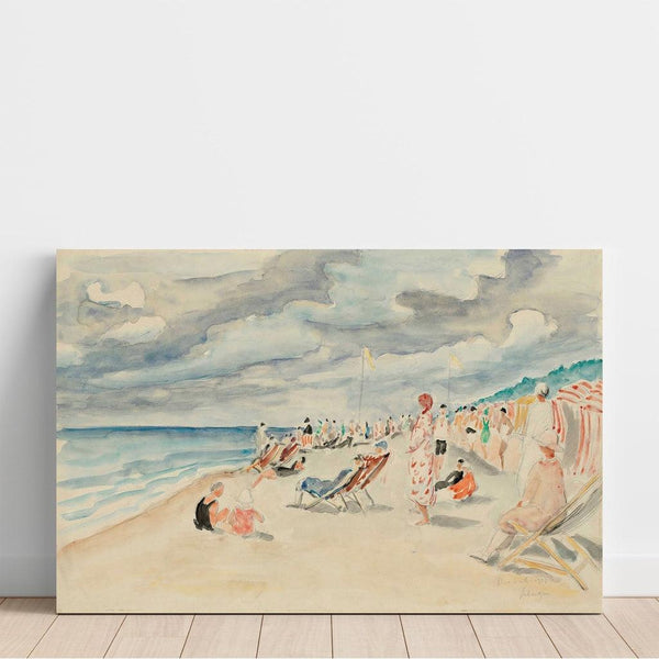 Reproduktion des Gemäldes Die Strand von Deauville - Henri Lebasque