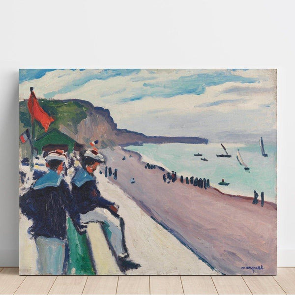 La Plage de Fécamp - Albert Marquet | Reproduction Tableau Décoration murale affiche copie