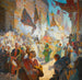 Die Prozession des Mahmal durch die Straßen Kairos - Ludwig Deutsch — Ansicht des Kunstwerks