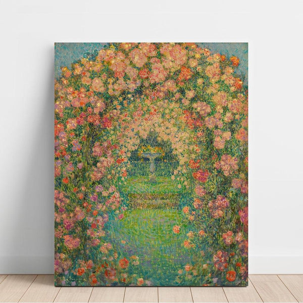 La Roseraie, Gerberoy - Henri Le Sidaner | Reproduction Tableau Décoration murale affiche copie