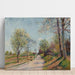 Reproduktion des Gemäldes La Route de Veneux - Alfred Sisley
