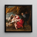 La Sainte Famille - Jan Van Den Hoecke — gerahmtes Bild an der Wand